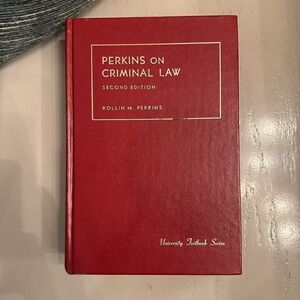 Perkins on Criminal Law Second Edition University Series Free Shipping
